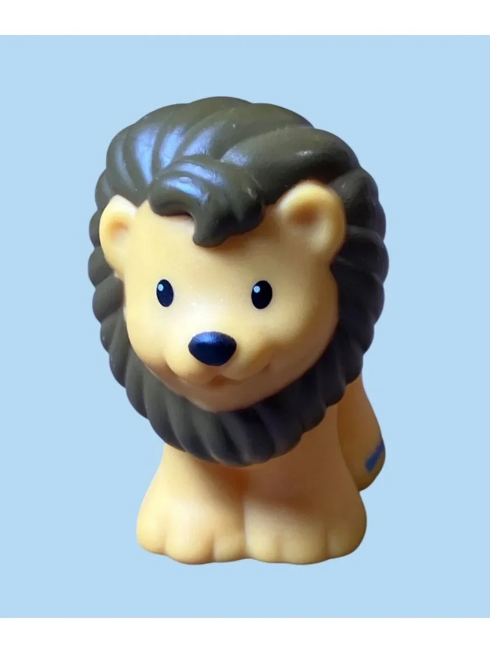 Fisher-Price Little People Lion Figure Yellow and Brown Plastic Toy Animal 2007